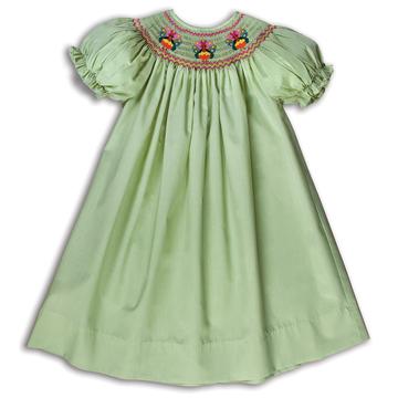 Smocked Turkey Moss Green